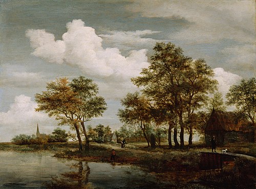 A River Scene, 1658, Meindert Hobbema