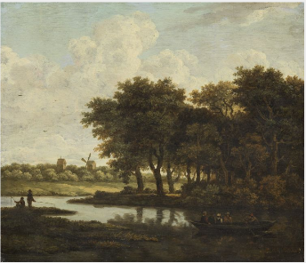 The Ferry Boat, 1660, Meindert Hobbema