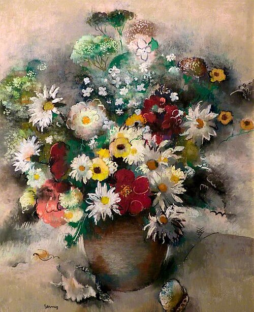 Dahlias et marguerites, , Paul-Élie Gernez