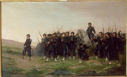 Le Matin avant l'attaque, 1863, Alexandre Protais