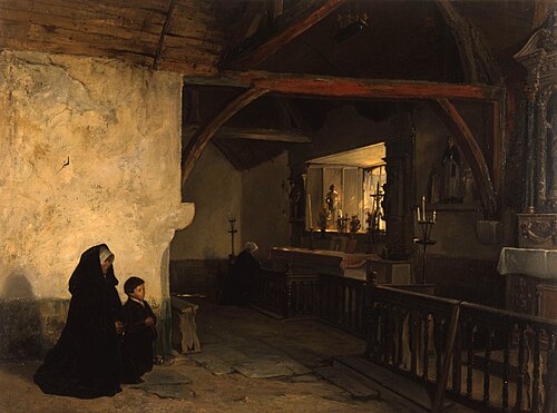Une chapelle de pêcheurs près de Plouha, 1874, Paul Chardin