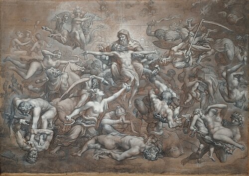 Étude pour Divina Tragedia, 1869, Paul Chenavard