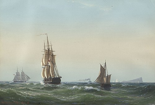 Off the Shetlands, 1852, Vilhelm Melbye