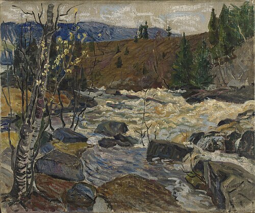 The Waterfall at Mesna, 1905, Lars Jorde