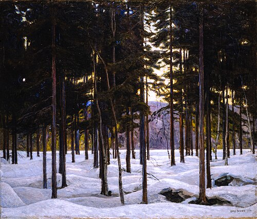Skogsinteriør, 1904, Lars Jorde