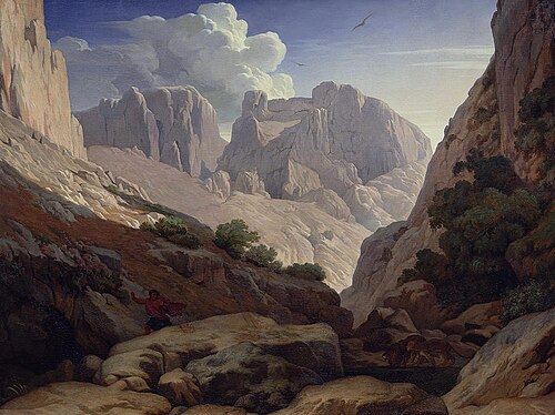 Les gorges de l'Atlas, 1855, Paul Flandrin