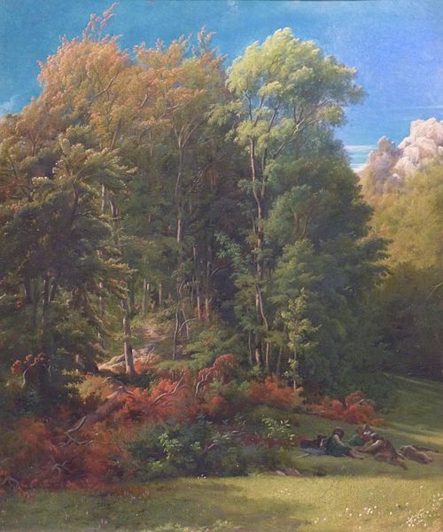 Intérieur de forêt, 1850, Paul Flandrin
