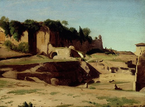 The Imperial Palace on the Palatine, Rome, 1834, Paul Flandrin