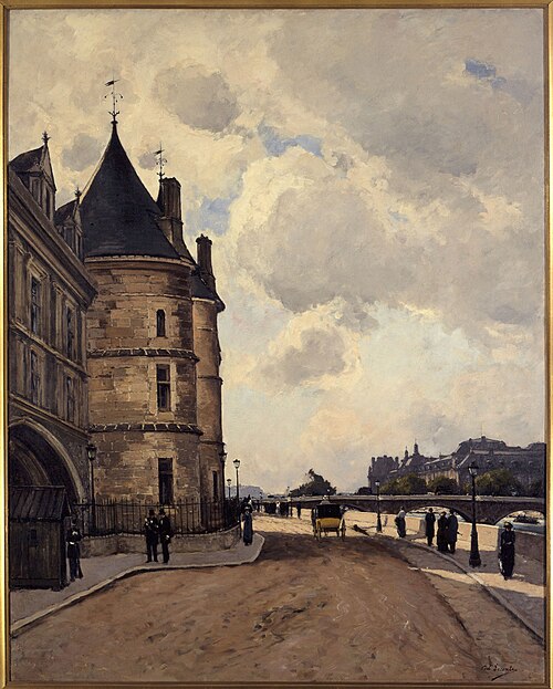 Le quai de l'Horloge, 1882, Paul Lecomte