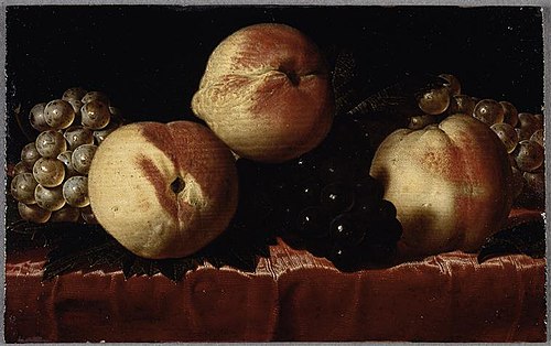 Pêches et raisins, 1660, Paul Liégeois