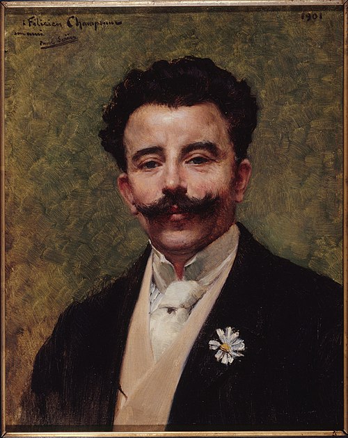 Portrait de Félicien Champsaur (1859-1934), romancier, 1901, Paul Saïn