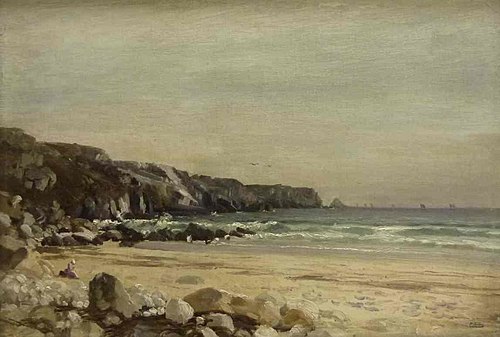La Plage de Pen-Hat et la Pointe de Pen-Hir, 1890, Paul Saïn