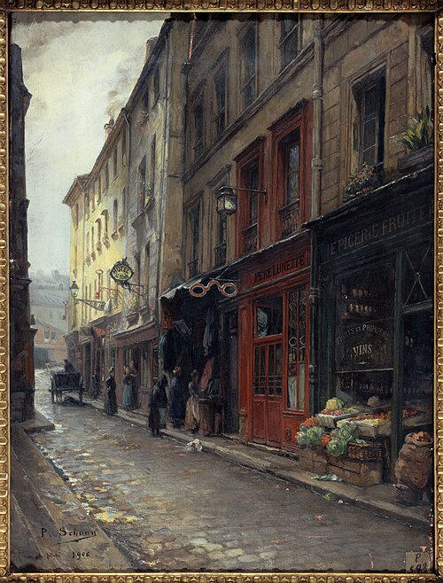 Le Cabaret du Père Lunette, rue des Anglais, 1906, Paul Schaan