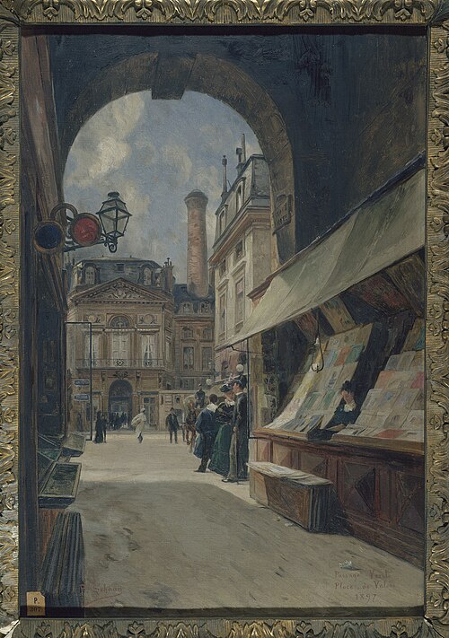 Le passage Vérité et la place de Valois, 1897, Paul Schaan