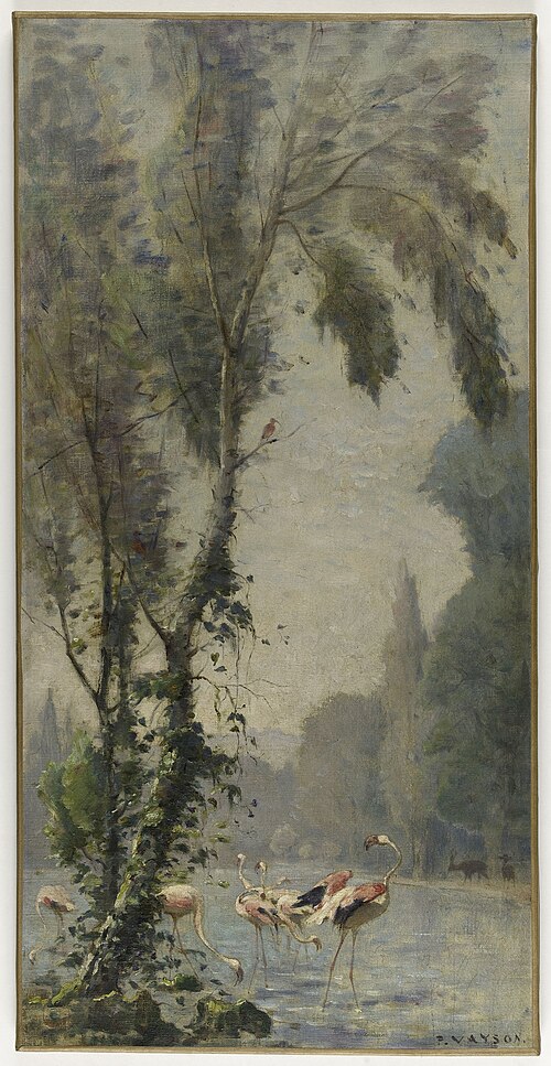 Esquisse pour l'escalier des fêtes de l'Hôtel de Ville de Paris : Le jardin d'acclimatation, 1891, Paul Vayson