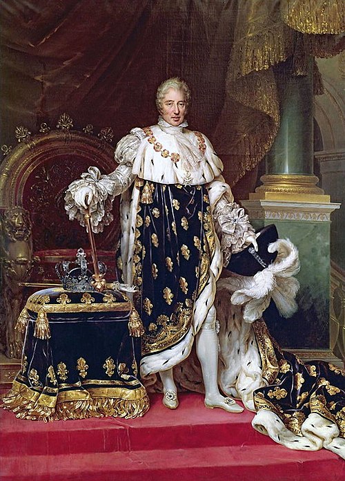 Portrait de Charles X en costume de sacre, 1827, Paulin Guérin
