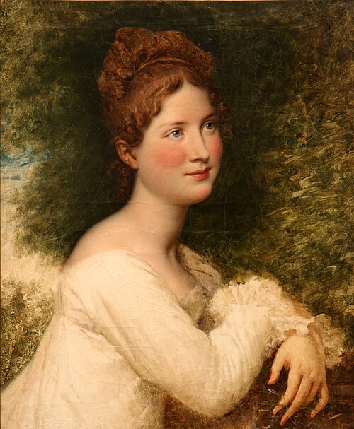 Portrait de Madame Guérin, jeune fille, , Paulin Guérin