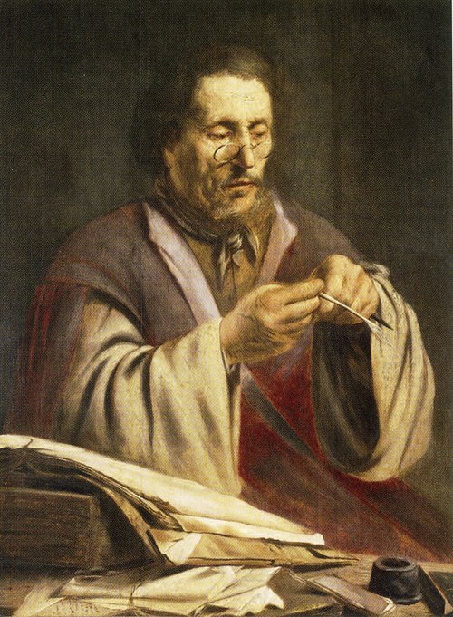 The Quill Cutter, 1628, Paulus Lesire