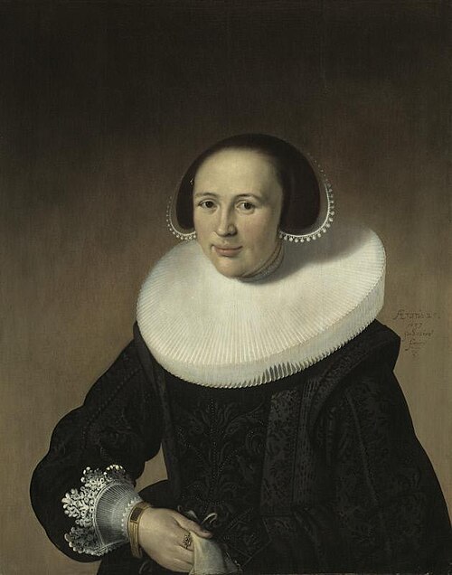 Portrait of Alida Pietersdr Scharlaken, 1637, 1637, Paulus Lesire