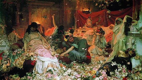Buried in Flowers, 1886, Pavel Svedomsky