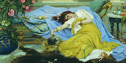 Fulvia With the Head of Cicero, 1898, Pavel Svedomsky