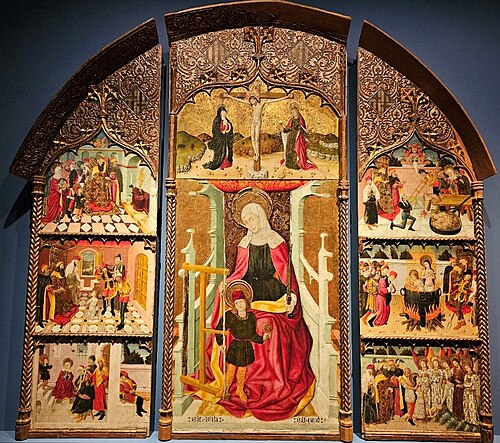 Retábulo de São Ciro e Santa Julita, 1456, Pedro García de Benavarre