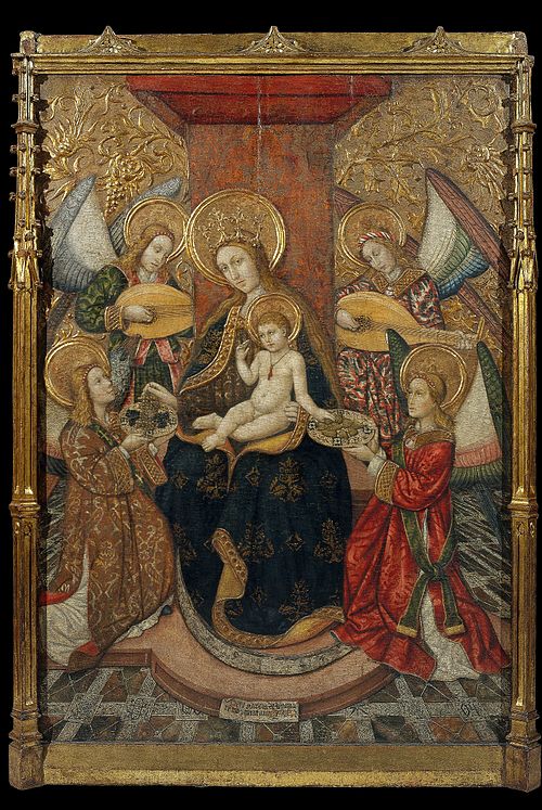 Virgin and Angels, 1470, Pedro García de Benavarre