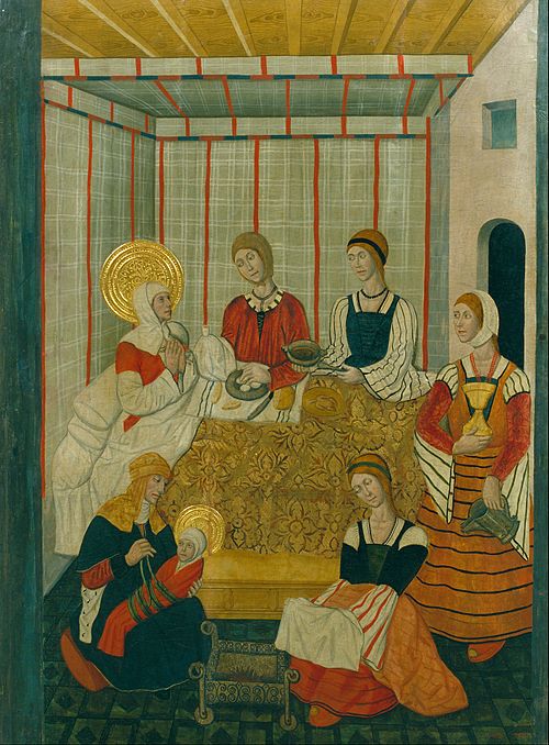 Birth of the Virgin, 1475, Pedro García de Benavarre