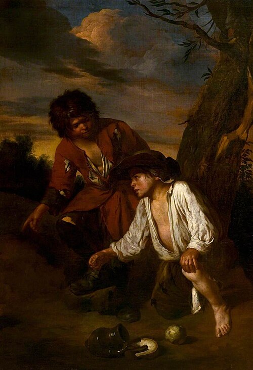 Two Boys Playing Pitch-and-Toss, , Pedro Núñez de Villavicencio