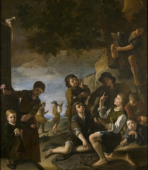 Niños jugando a los dados, 1686, Pedro Núñez de Villavicencio