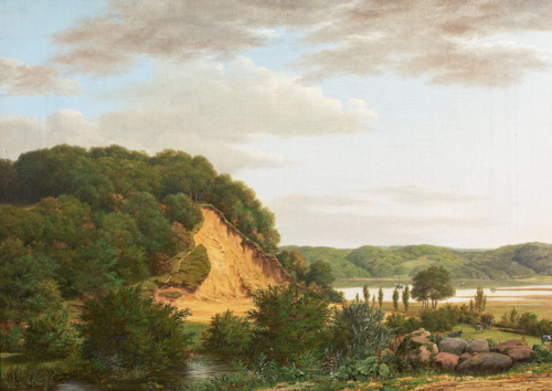 Landscape near Vejle., 1839, August Wilhelm Boesen
