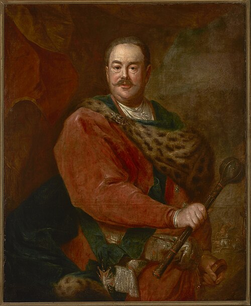 Portrait of Jan Klemens Branicki (1689–1771), Grand Hetman of the Crown, 1750, Augustyn Mirys