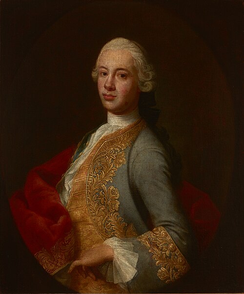 Portrait of Jan Jacek Tarnowski (1729–1808), Starost of Kahorlice and Byszów, 1750, Augustyn Mirys