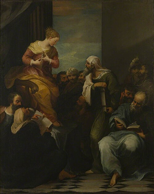 Saint Catherine Disputing with the Judges, , Pasquale Rossi