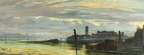 Twilight in the Lagoons near Venice, 1880, George Howard