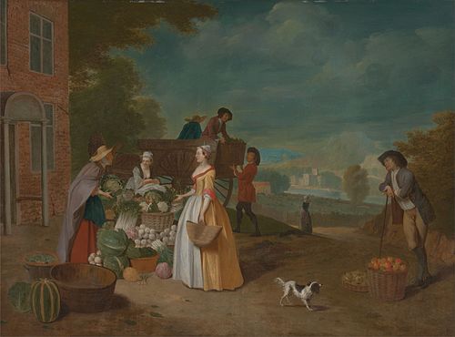 The Vegetable Seller, 1725, Peter Angelis