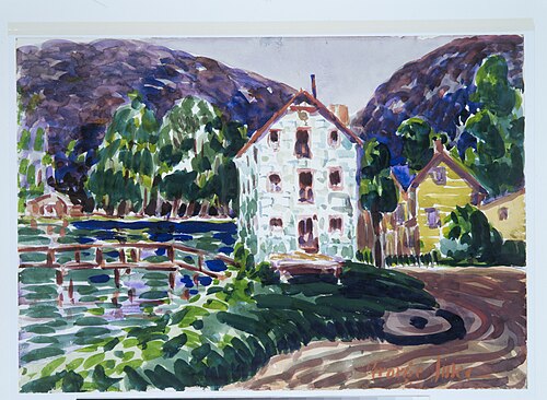 Old Gristmill, The Berkshires, 1925, George Luks