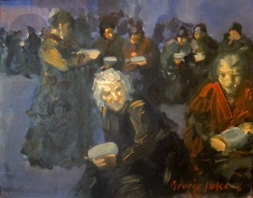 The Bread Line, 1905, George Luks