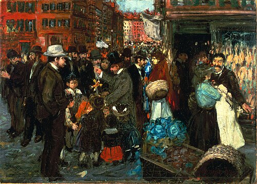 Street Scene (Hester Street), 1905, George Luks