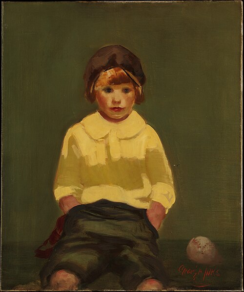 Boy with Baseball, 1925, George Luks