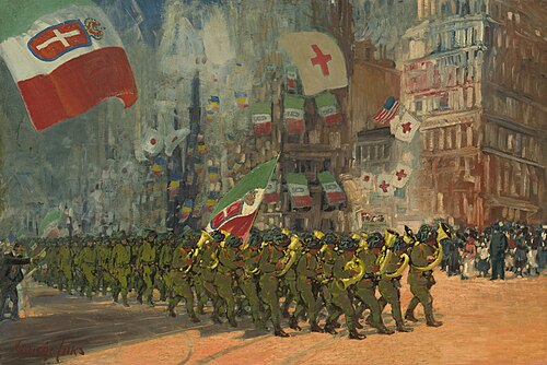 The Bersaglieri, 1918, George Luks
