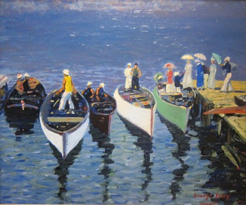 Holiday on the Hudson, 1912, George Luks