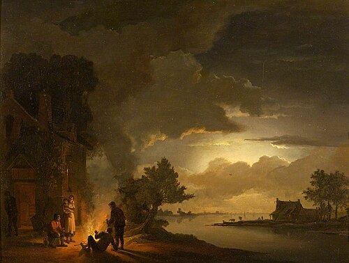 A Moonlight Scene, , Petrus van Regemorter