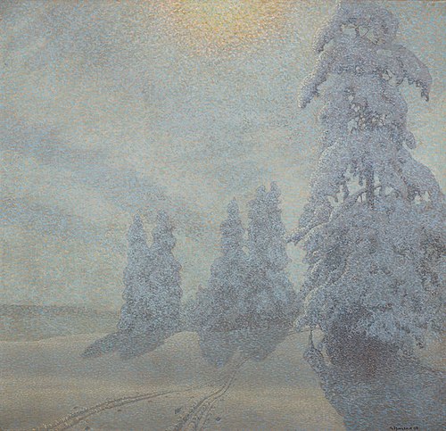 Paysage d'hiver, 1908, Gustaf Fjæstad