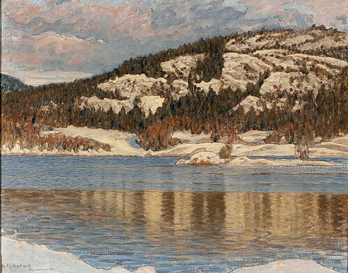 Evening Sun in Early Winter, 1894, Gustaf Fjæstad
