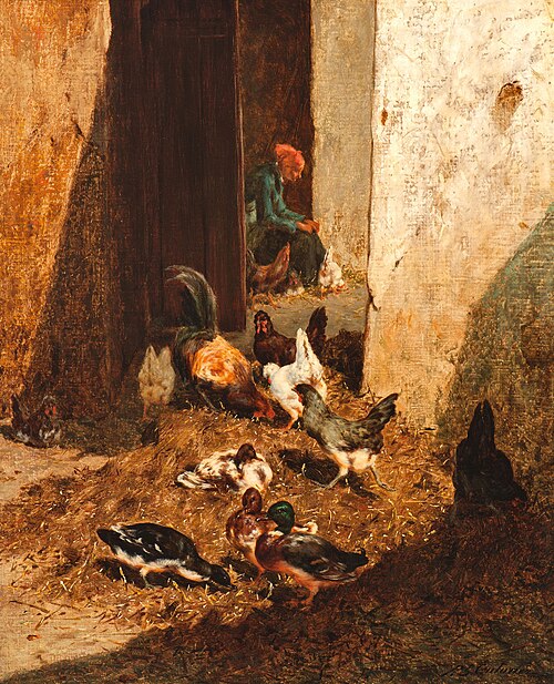 The Hen House, 1901, Philibert Léon Couturier