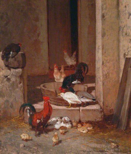 A Poultry Yard, , Philibert Léon Couturier