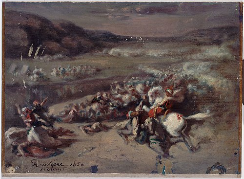 Scène de bataille, 1856, Philibert Rouvière