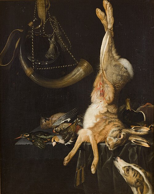 Still Life with a Hare, 1701, Philipp Ferdinand de Hamilton