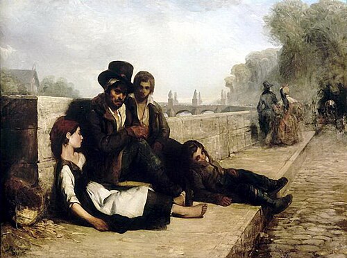 Scène de Paris, 1833, Philippe-Auguste Jeanron